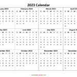 Free Annual Calendar 2023 Get Calendar 2023 Update