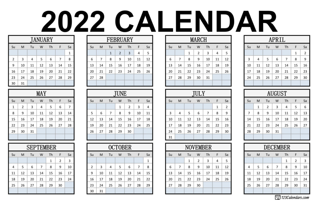 Free Calendar 2022 Template Bed Frames Ideas