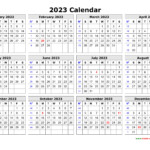 Free Download Printable Calendar 2023 In One Page Clean Design