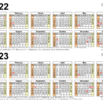 Free Printable Two Year Calendar 2022 And 2023 Buka Tekno