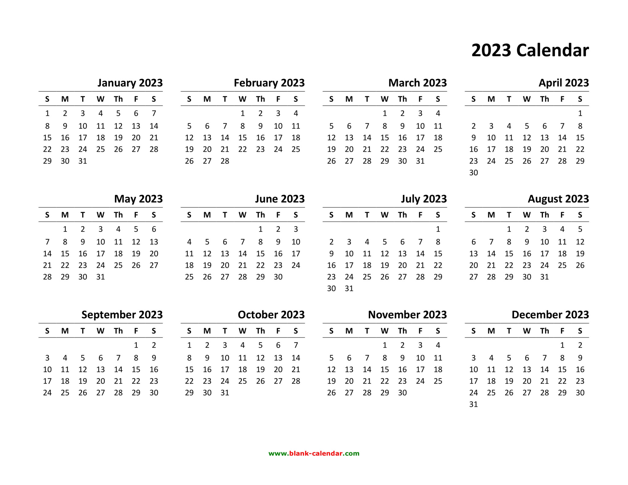 Free 2024 Printable Calendar One Page With Notes Section
