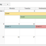 HTML5 Monthly Calendar And ASP NET Core DayPilot Code