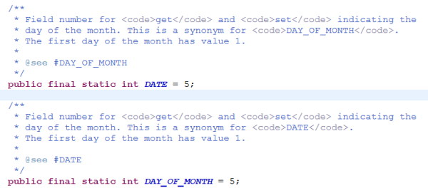 Java Calendar DATE Calendar DAY OF MONTH 