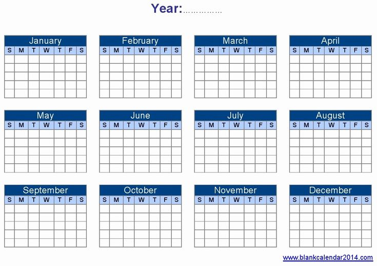 Lovely Printable Blank Yearly Calendar Free Printable Calendar Monthly 