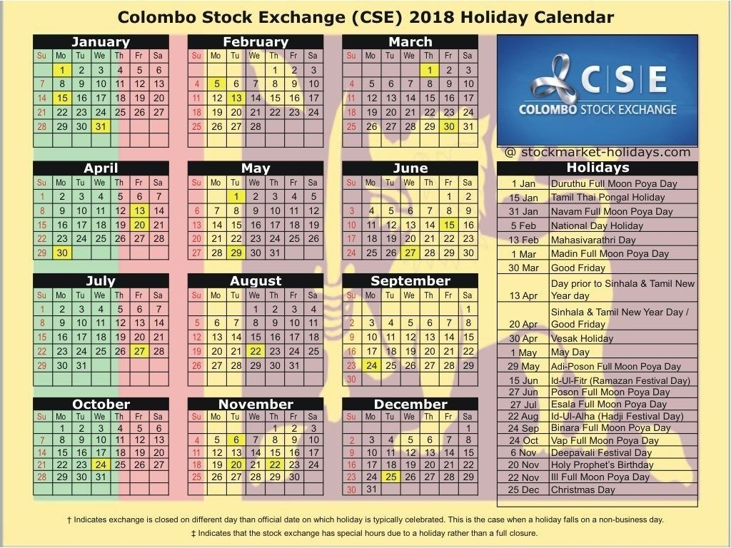 Mercantile Holidays For 2021 In Sri Lanka Calendar Template Printable