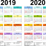 Pocket Calendar 2020 Printable Frr Calendar Template Printable