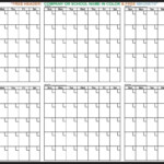 Printable Calendar 6 Months Per Page
