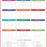 Printable Whole Year Calendar 2021 Shopmall my