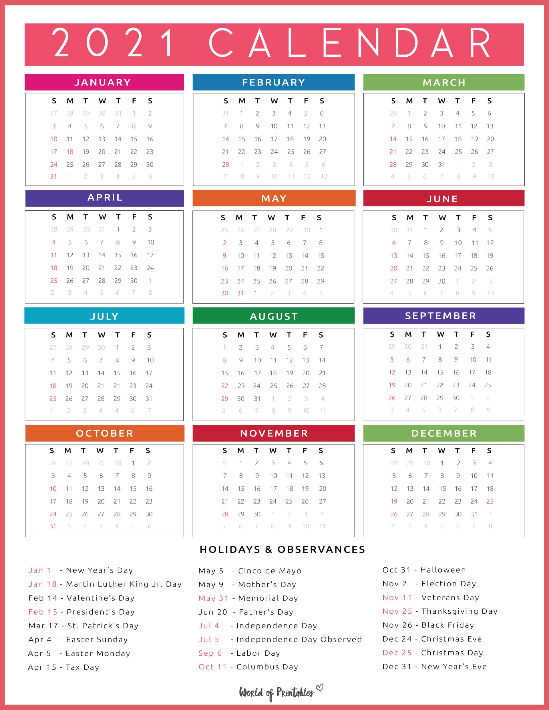 Whole Year Calendar Template Template Calendar Design