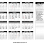 Printable Year At A Glance Calendar 2022 Shopmall my