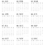 Printable Yearly Calendars 2022 Shopmall my