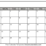 Universal Blank 30 Day Calendar Printable Get Your Calendar Printable
