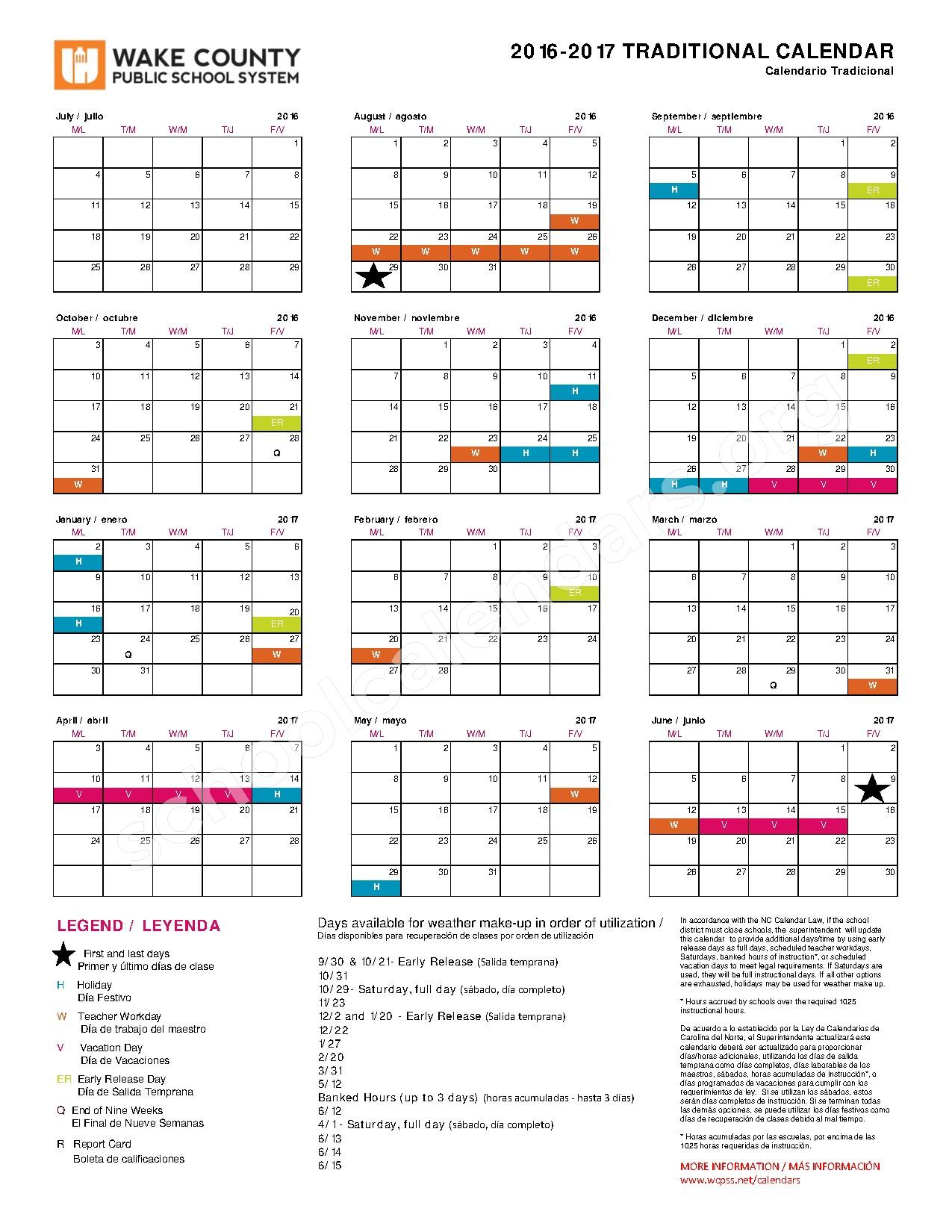 Wake County School Calendar 2022 22 Year Round 2022 Schoolcalendars