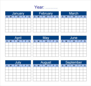 Whole Year Calendar Template Template Calendar Design - YearlyCalendars.net