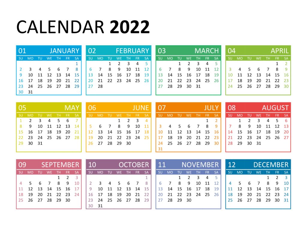 Year 2022 Calendar Templates 123calendarscom Yearly 2022 Printable 