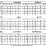 Year Calendar 1 Page Calendar Printables Free Templates