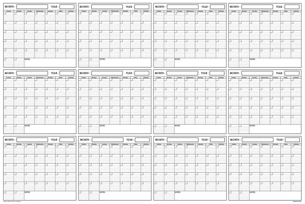 Year Calendar For Planning Calendar Printables Free Templates