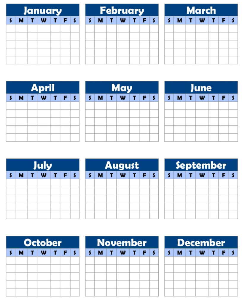 Yearly Blank Calendar With Holidays Free Printable Templates Blank 