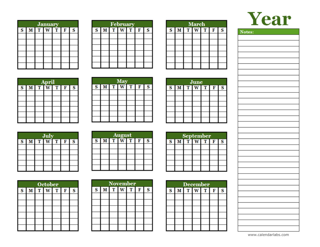 Yearly Blank Calendar With Holidays Free Printable Templates Uk 2022 